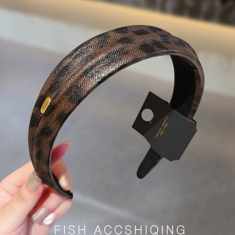 Leatherwork Pony - Yeni sonbahar kış leopar desenli deri