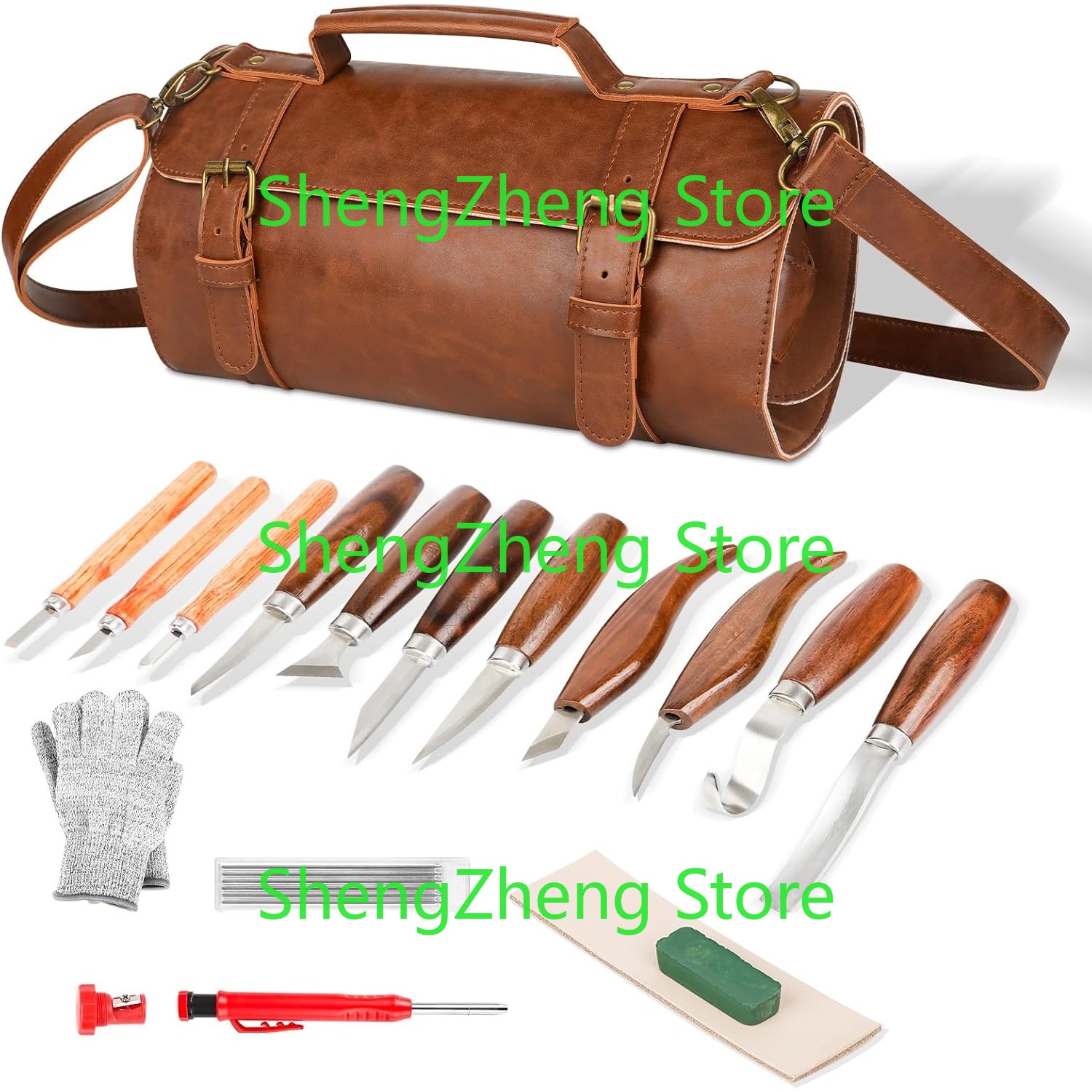 Leatherwork Beginner Tools - Ahşap Oyma Alet Setleri Kiti Ahşap