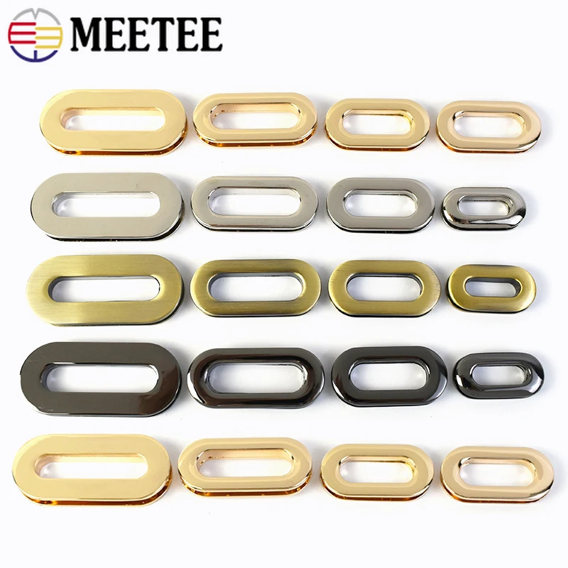 Leatherwork Eyelets - 10/20 adet Metal Oval halkalar toka