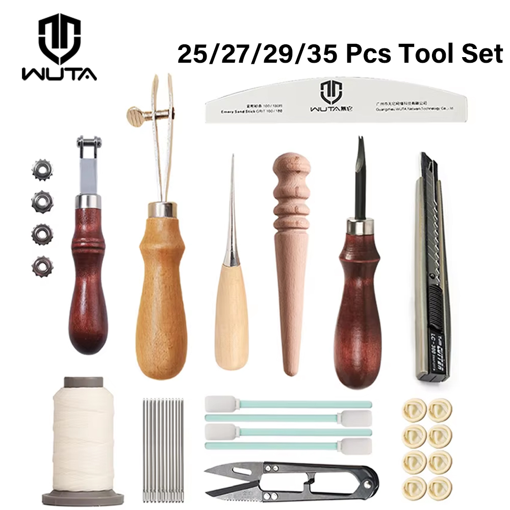 Leatherwork Beginner Tools - WUTA profesyonel deri zanaat araçları kiti