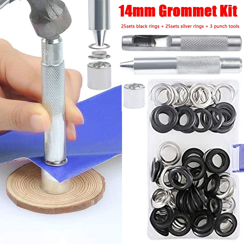 Leatherwork Eyelets - Kuşgözü pense aracı kiti ile 50