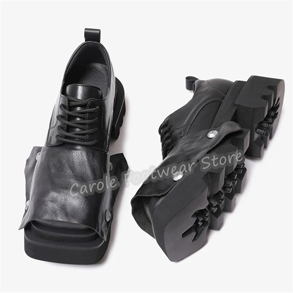 Erkekler için Moda Kare Burunl - Leatherwork Rivets incelemesi ve fiyatı