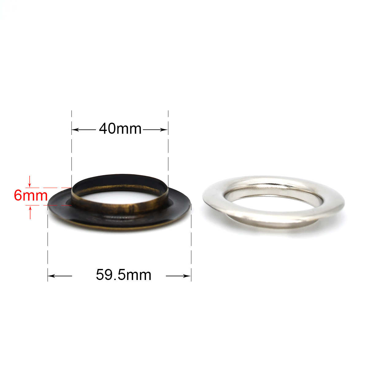 10 takım 40mm pirinç kuşgözü i - Leatherwork Eyelets incelemesi ve fiyatı