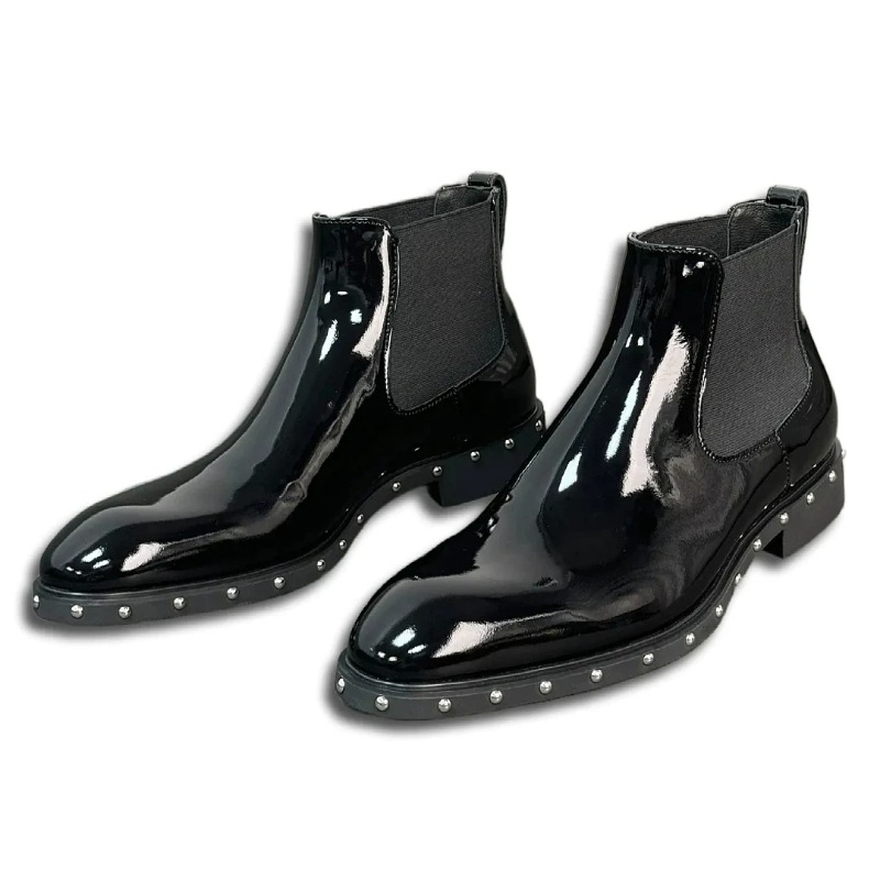 Tasarımcı Sivri Burun Chelsea  - Leatherwork Rivets incelemesi ve fiyatı