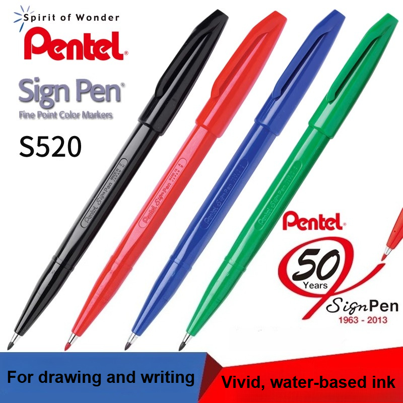 1/3/12 adet Pentel S520 işaret - Pentel Pen Sign Pen incelemesi ve fiyatı