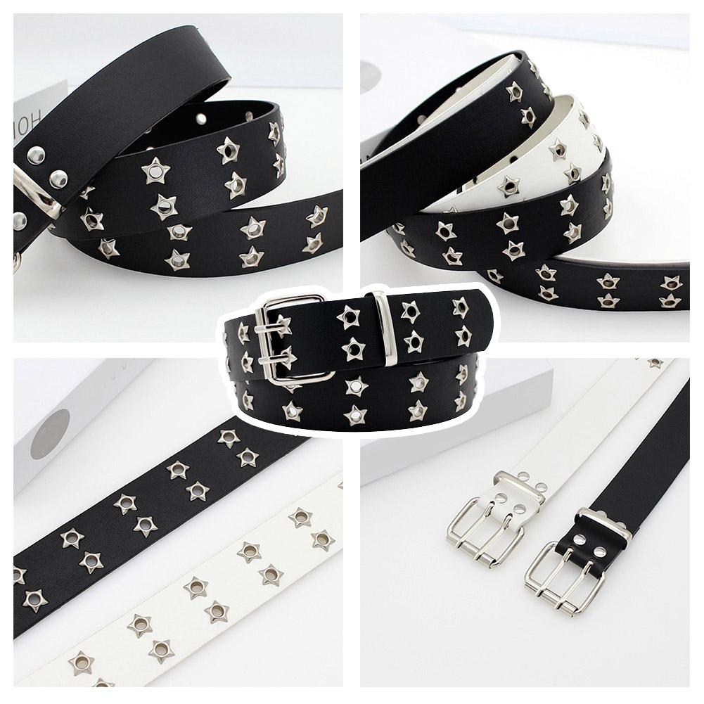 Y2K Punk Perçinli Deri Kemerle - Leatherwork Eyelets incelemesi ve fiyatı