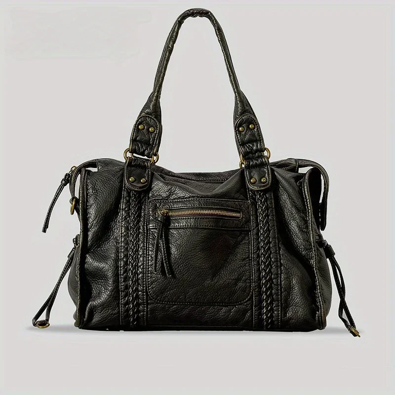 Kadın Moda Vintage Yıkanmış Yu - Leatherwork Rivets incelemesi ve fiyatı