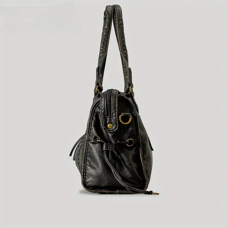 Kadın Moda Vintage Yıkanmış Yu - Leatherwork Rivets incelemesi ve fiyatı