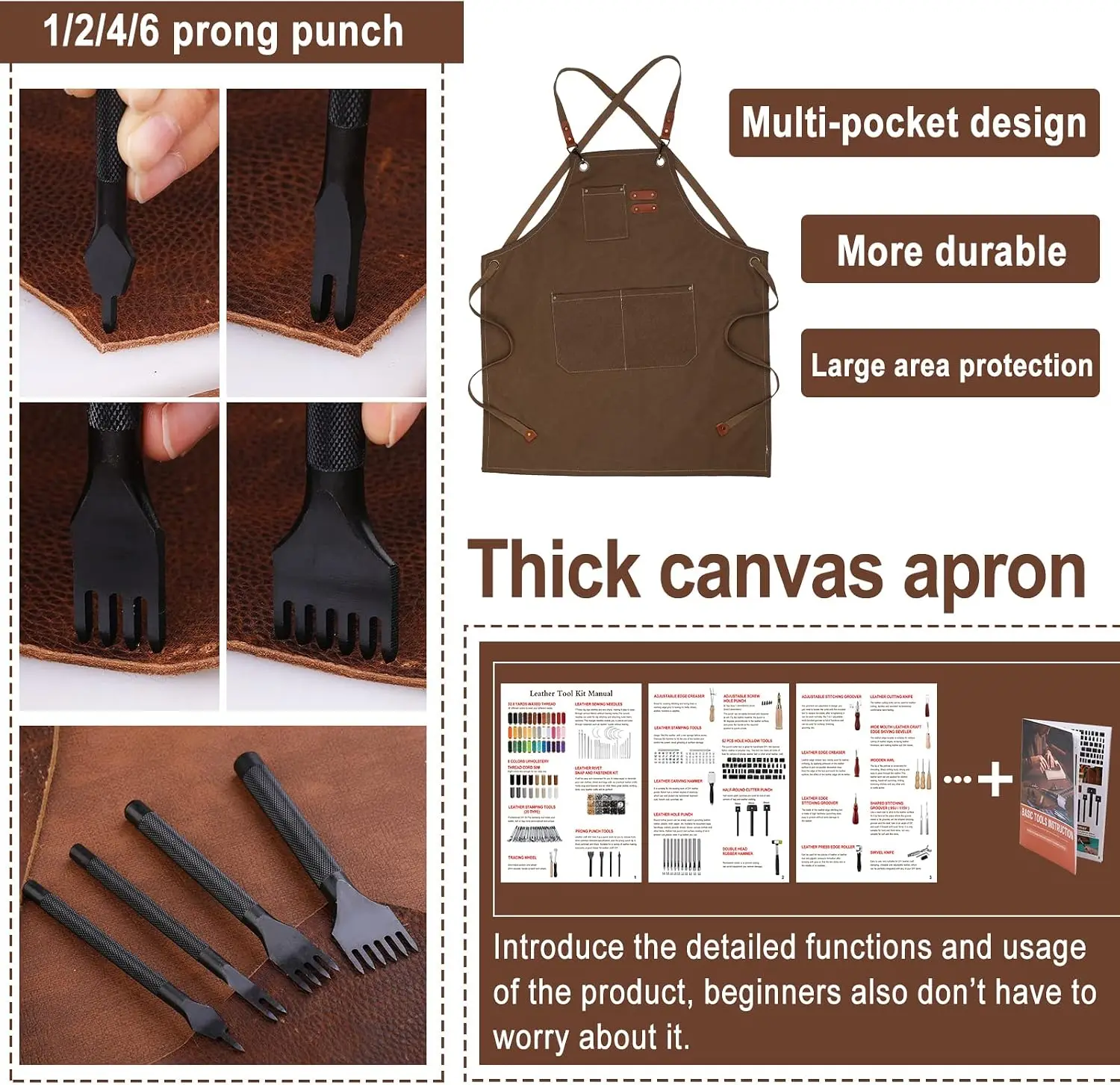 Yeni Başlayanlar İçin 628 Parç - Leatherwork Beginner Tools incelemesi ve fiyatı