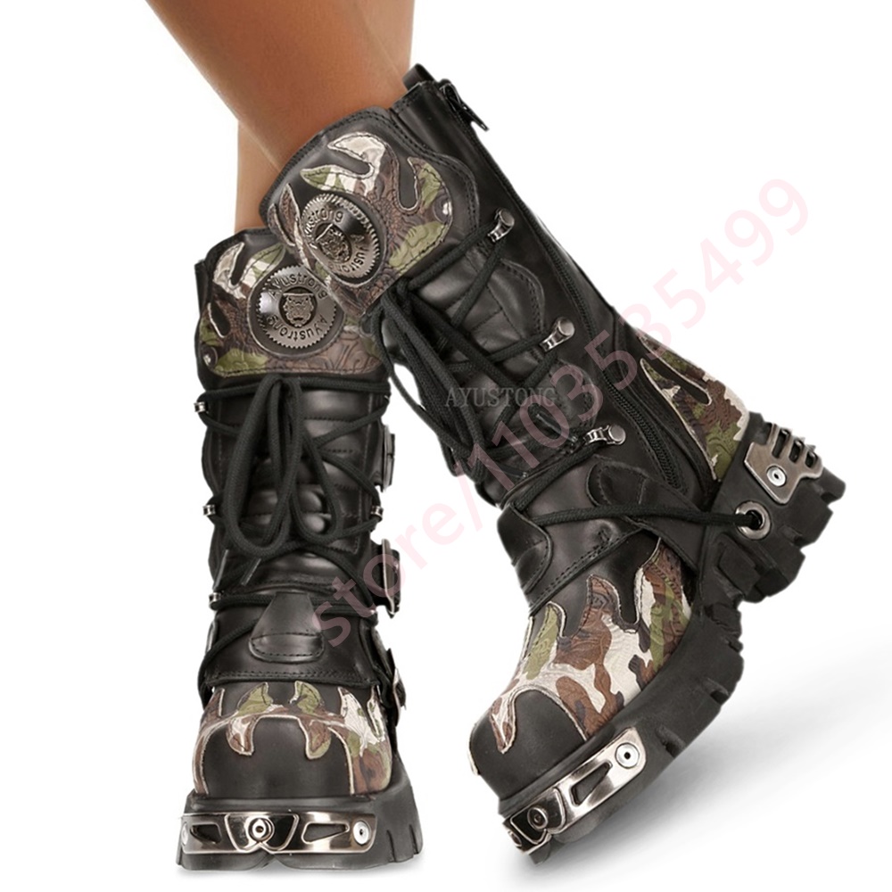 Punk Rock Kamuflaj Tokalı Moto - Leatherwork Rivets incelemesi ve fiyatı