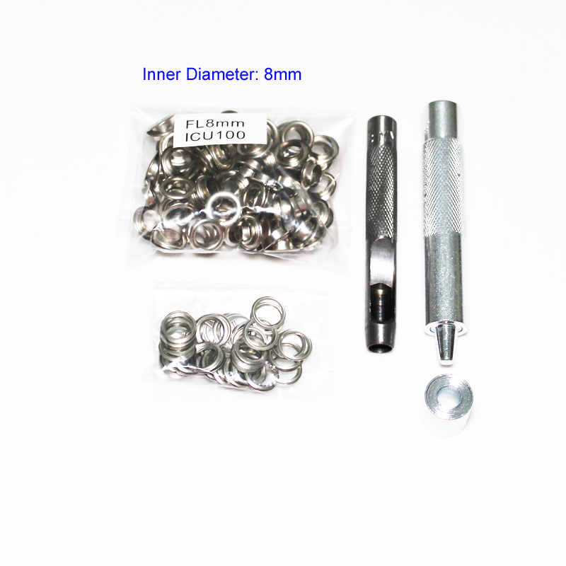 4mm-14mm 100 Takım Gümüş Kuşgö - Leatherwork Eyelets incelemesi ve fiyatı