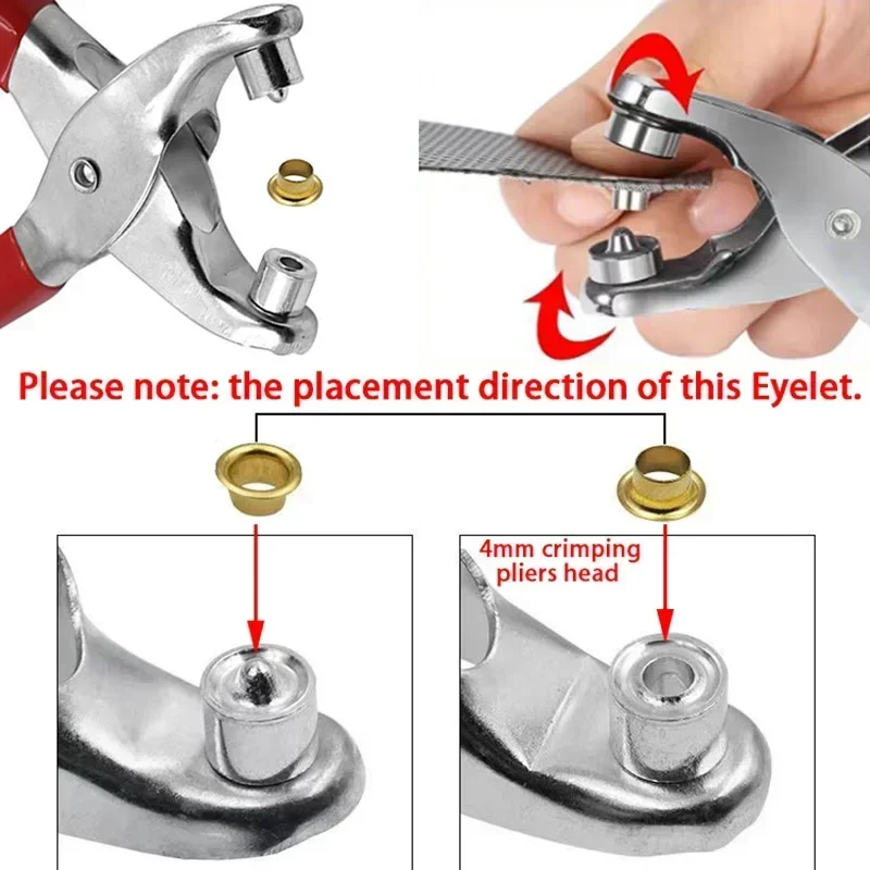 100 takım 4mm Metal Kuşgözü ve - Leatherwork Eyelets incelemesi ve fiyatı