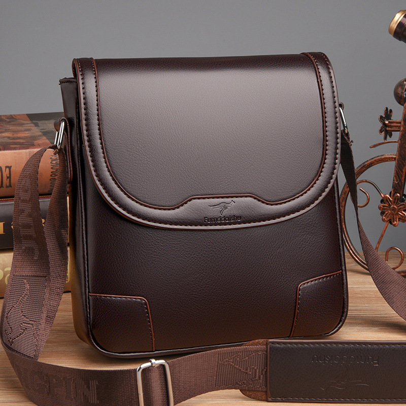 Lüks marka erkek deri omuz çan - Leatherwork Letters incelemesi ve fiyatı