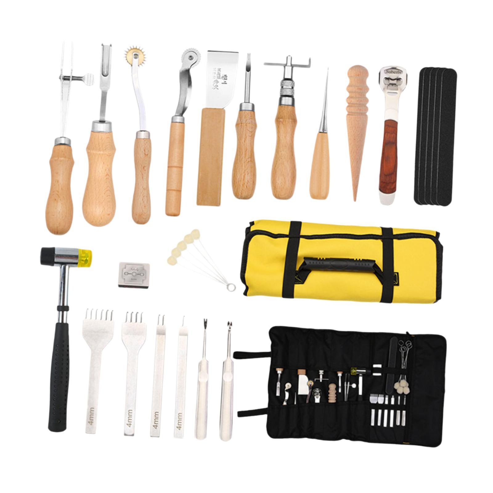 29x PU Deri İşleme Seti Ekipma - Leatherwork Beginner Tools incelemesi ve fiyatı