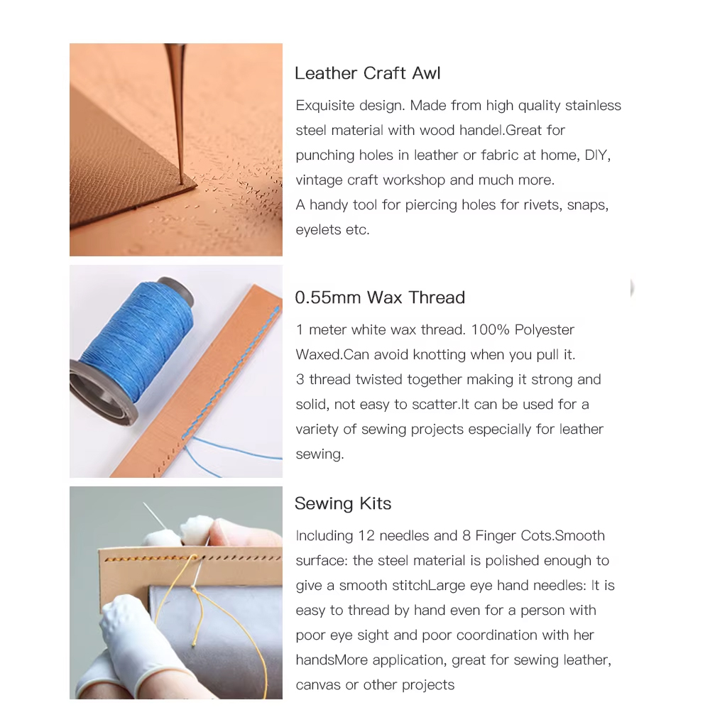 WUTA profesyonel deri zanaat a - Leatherwork Beginner Tools incelemesi ve fiyatı