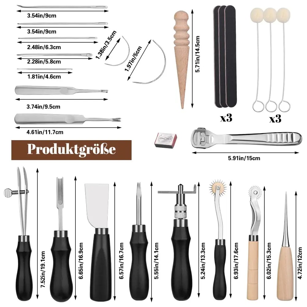 Fenrry 37 Adet Deri Çalışma Ar - Leatherwork Beginner Tools incelemesi ve fiyatı