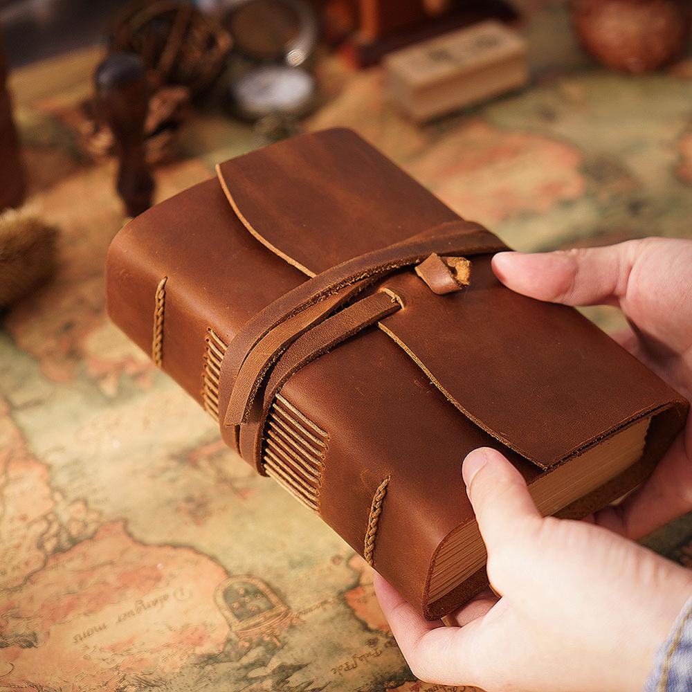 El yapımı deri not defteri kah - Leatherwork Books incelemesi ve fiyatı