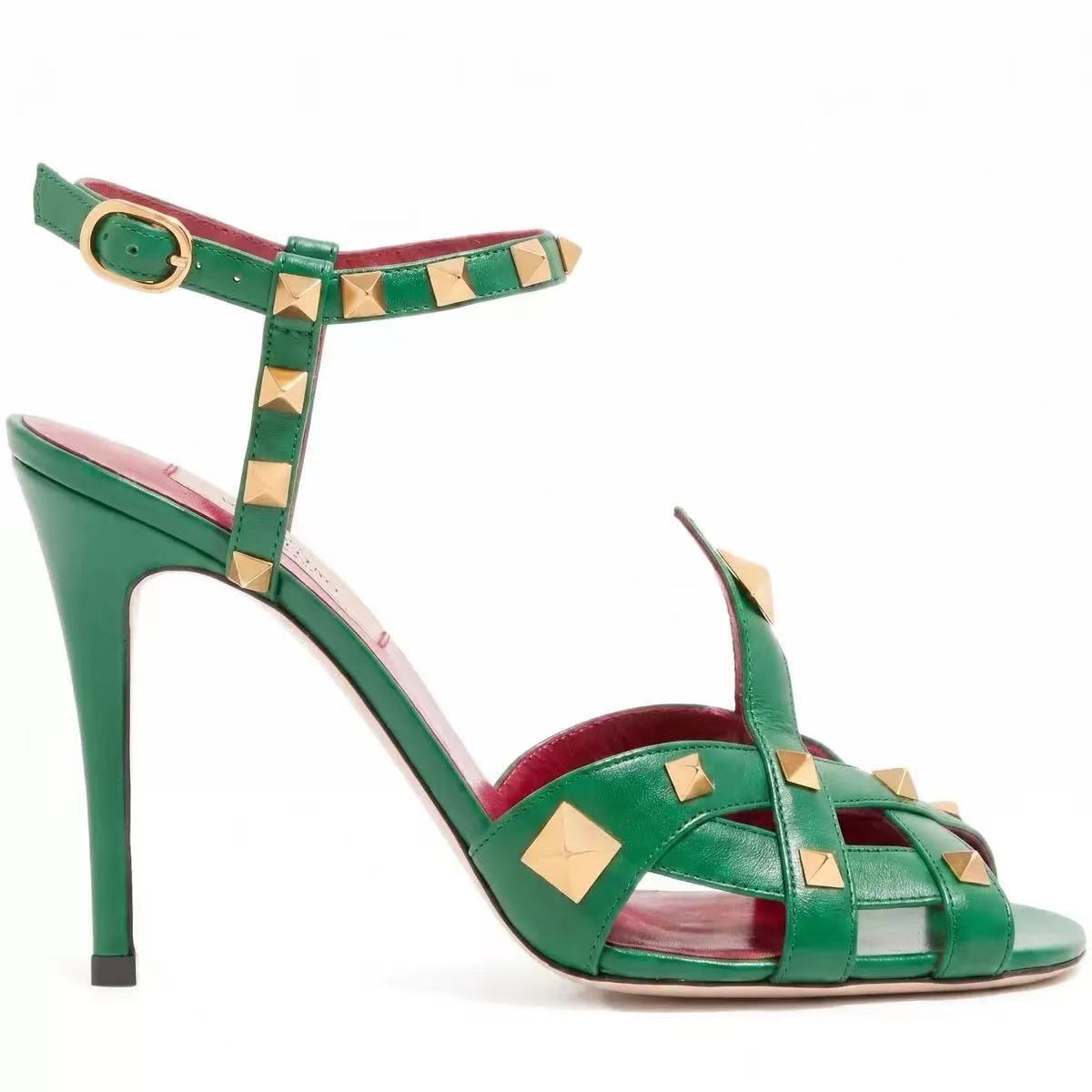 Kadın Roma Çivili Sandalet, 10 - Leatherwork Rivets incelemesi ve fiyatı